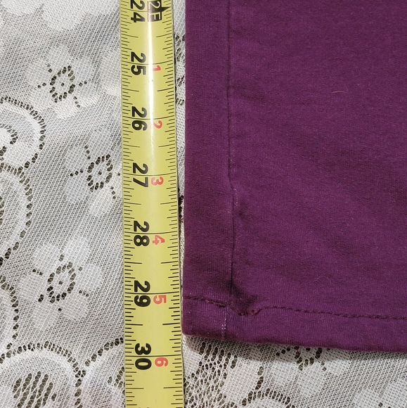 Quacker Factory Pants Women's Size Large Wine Regular DreamJeannes Boot Cut - Picture 13 of 14